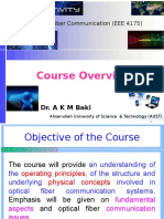 Optical Fiber Communication Course Overview