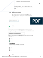 Probability, AUC, and Excel Linest Function - Coursera