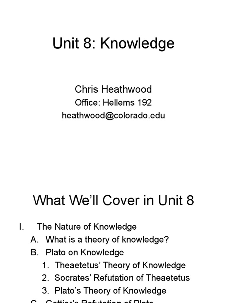 Knowledge | Plato | Epistemology