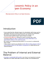 Macroeconomic Policy in an Open Economy