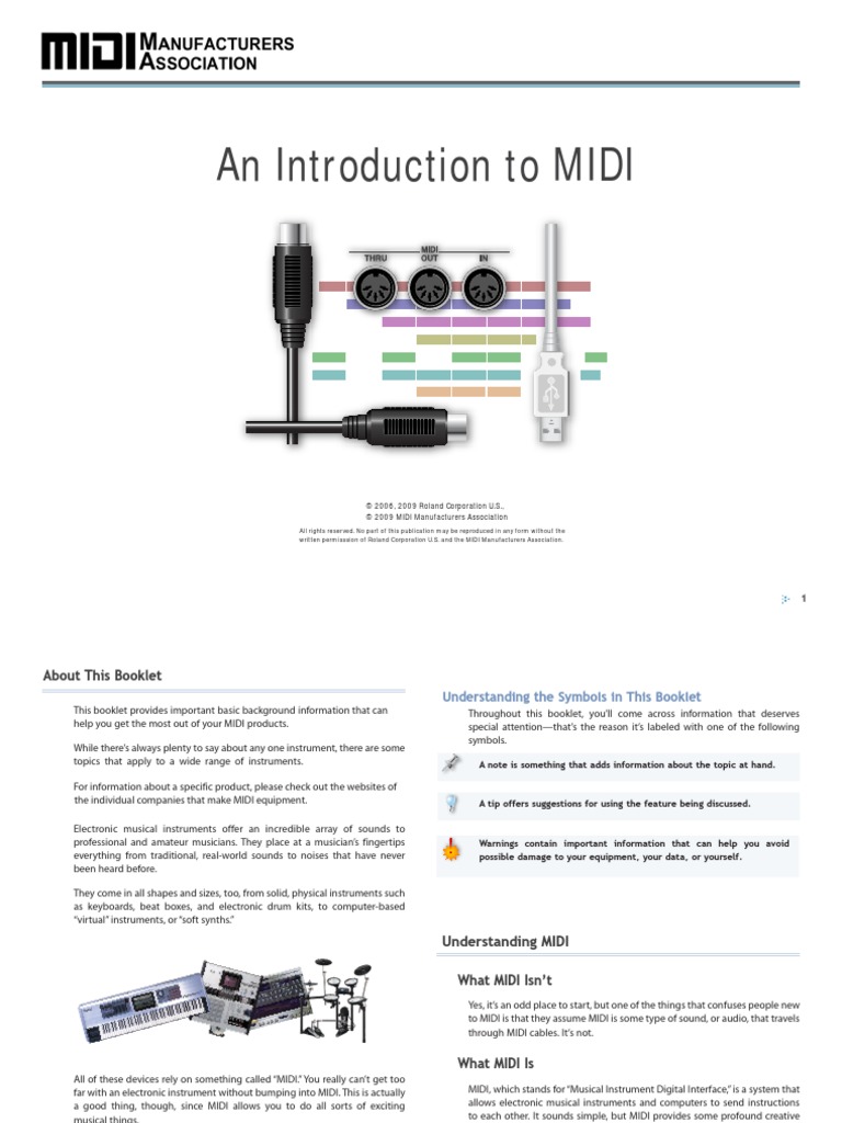 Introduction To MIDI PDF | PDF