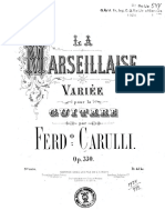 CARULLI - Op 330 La Marseillaise Variée (Boije) (Guitar - Chitarra)