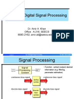 CSE 304-Digital Signal Processing: Dr. Amir A. Khan Office: A-218, SEECS 9085-2162 Amir - Ali@seecs - Edu.pk