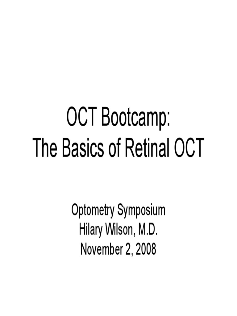 The Basics of Retinal OCT Oct-B | PDF | Retina | Visual Acuity