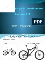 Product Design & Development Lecture # 9: DR M Murtaza Khan
