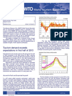 Tourism Demand Exceeds Expectations in First Half of 2013