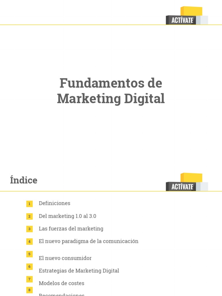 Fundamentos del Marketing Digital | PDF | Marketing | Business