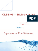 CLB1103 - Biology of Cell: Chapter 1-1