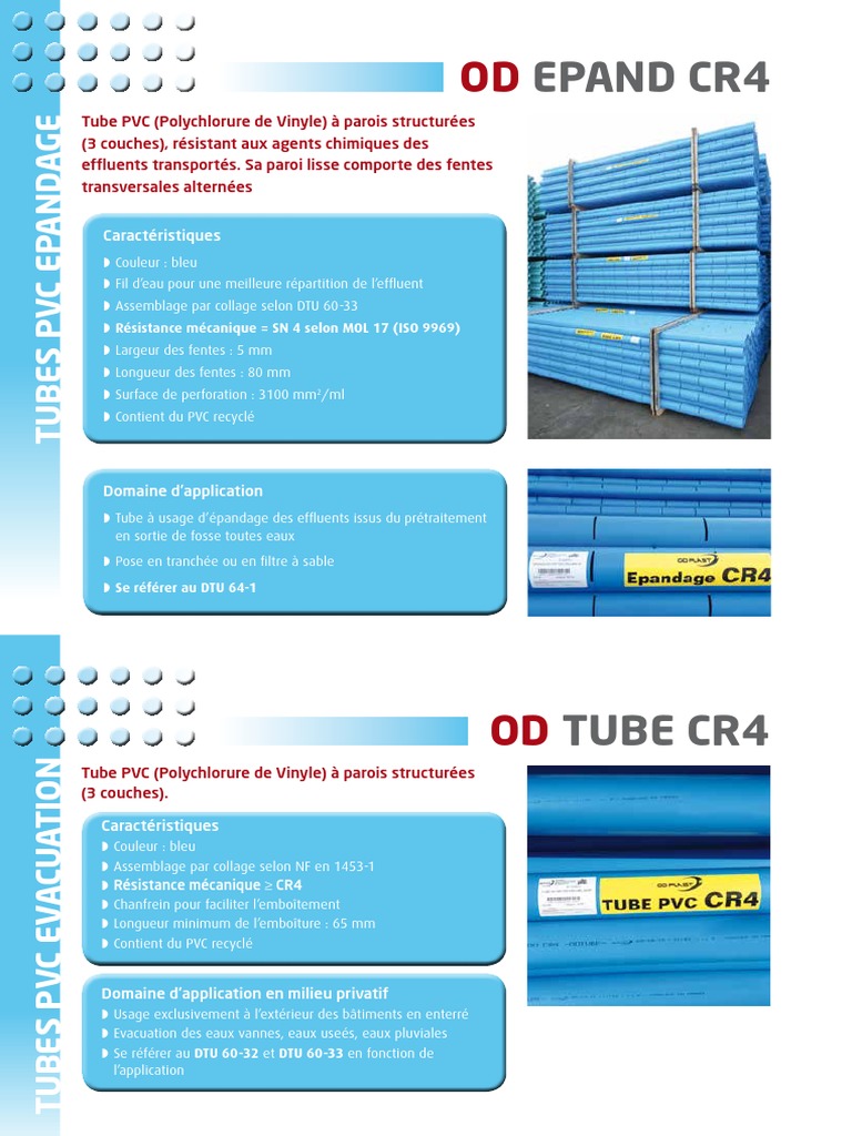Fiche Technique Pvc Cr4 – Tubes et Tuyaux PVC – YLSAC