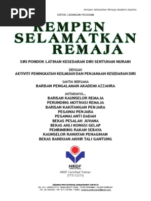 Kempen Selamatkan Remaja 2017 Pdf