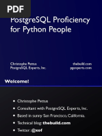 PostgreSQL Proficiency For Python People