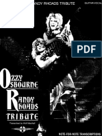 Ozzy Osbourne - Tribute To Randy Rhoads PDF