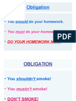 Obligation: - You Should Do Your Homework