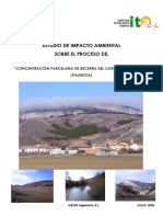 Estudio de Impacto Ambiental Sobre El Proceso de - Concentración Parcelaria de Becerril Del Carpio Alar Del Rey (Palencia)