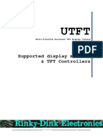 UTFT Multi-Platform Universal TFT Display Library Supported Modules