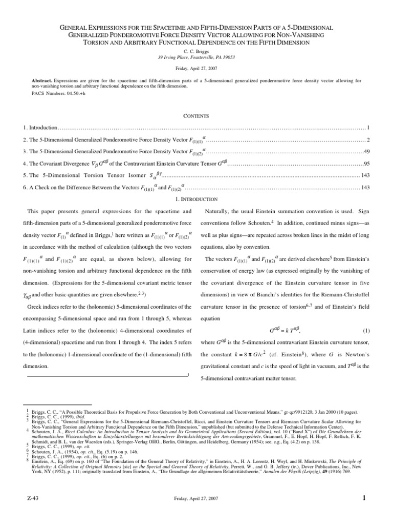 General Expressions for the Spacetime and Fifth-Dimension Parts of a 5 ...