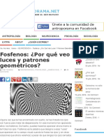 Fosfenos: ¿Por Qué Veo Luces y Patrones Geométricos? - Antroporama - Antroporama