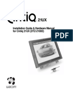 Installation Guide & Hardware Manual For Cintiq 21UX (DTZ-2100D)