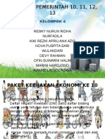 Paket Kebijakan Ekonomi 10,11,12,13