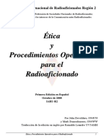 Etica y Procedimientos Operativos Para El Radioaficionado