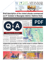 Brief Description of The Violent Attacks Commenced On9 October in Maungtaw District, Rakhine State