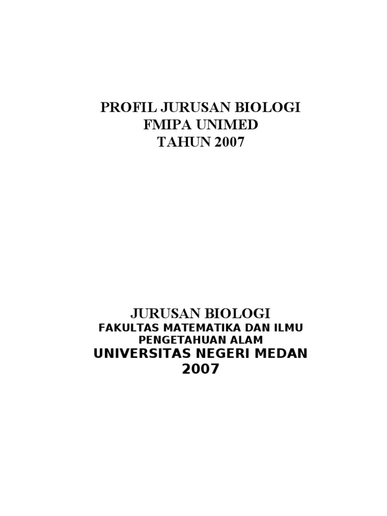  Profil Jurusan  Bio