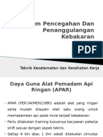 APAR-Sistem Pencegahan Dan Penanggulangan Kebakaran