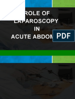Role of Laparoscopy IN Acute Abdomen: Da Vinci Gynecology