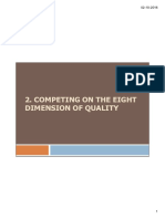 2. Competing on Eight Dimensions of QualityO
