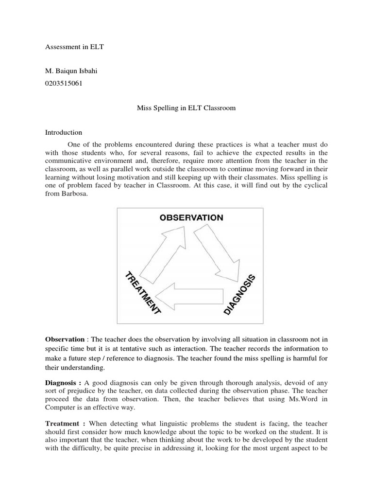 Assessment in ELT | PDF
