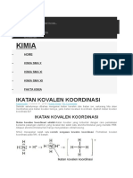 Ikatan Kovalen Koordinasi