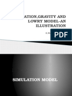 Simulation ,Gravity and Lowry Model