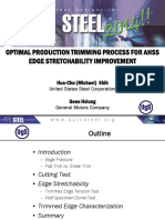 Optimum Trimming Process For AHSS - Edge Stretchability Improvement