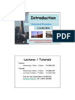 Lectures / Tutorials: Structural Dynamics
