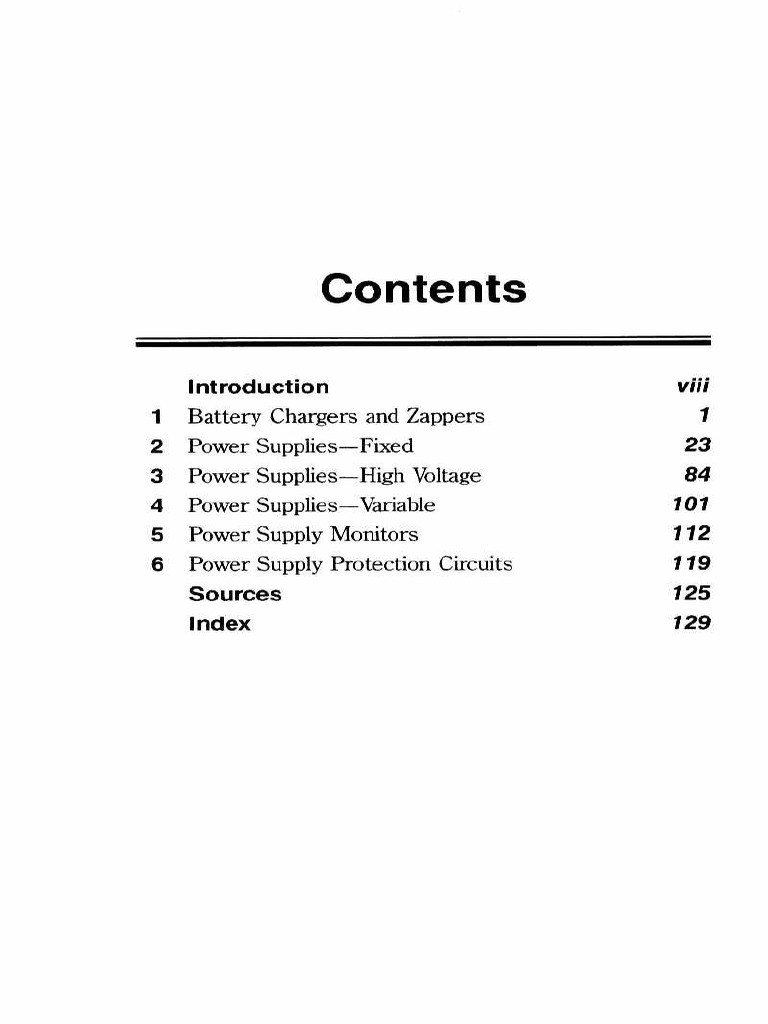 Electronics Power Supply and Battery Charger Circuit Encyclopedia | PDF