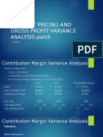 Contibution Margin