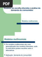 2.2 Modelos Multinomiais