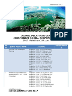 Jadwal Pelatihan Corporate Social Responbility CSR 2017