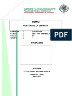 Modelo Trabajo Bibliografico Eco-x, Direccion Estrategica de La Empresa