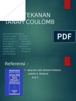 Teori Tekanan Tanah Coulomb