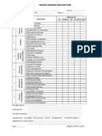 Teaching Competency Scale