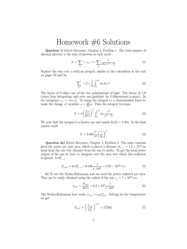 Homework #6 Solutions | PDF | Hamiltonian Mechanics | Momentum