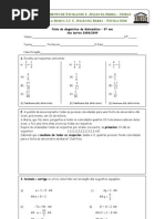 Teste Diagnóstico - 8º ano
