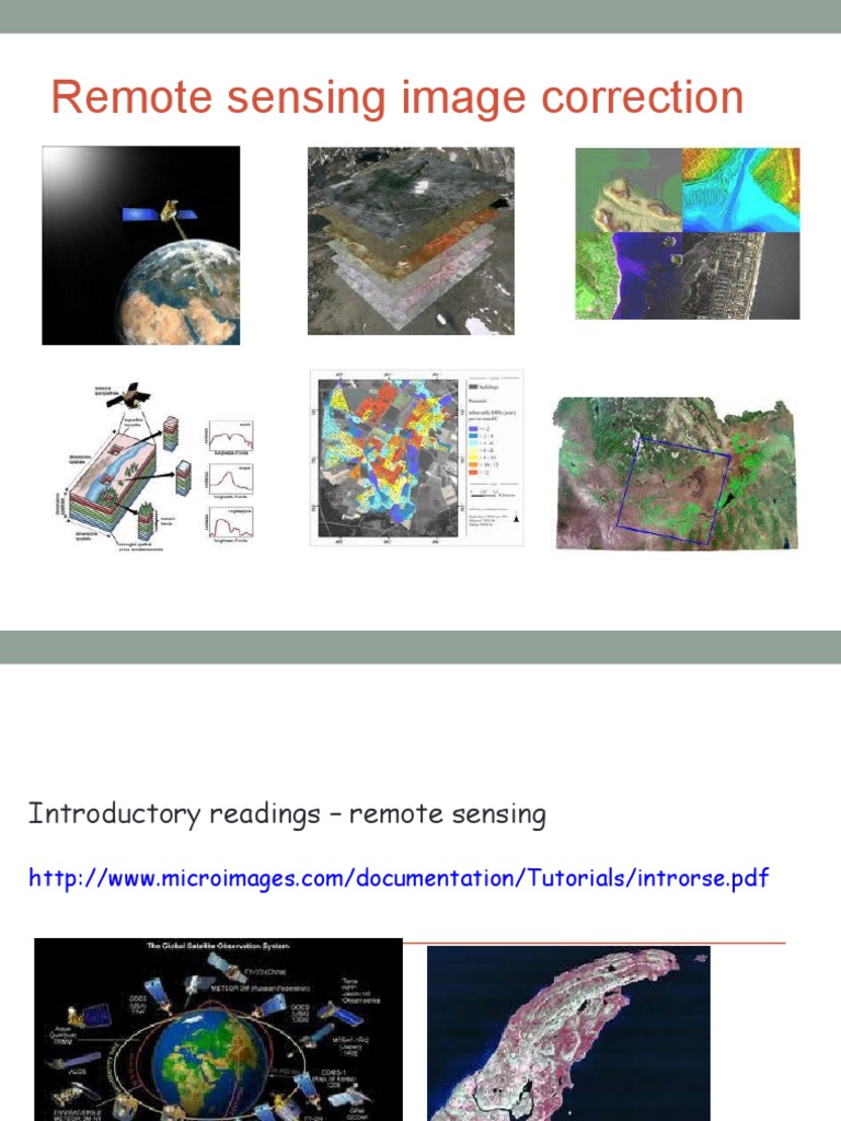 Remote Sensing Image Correction | PDF | Remote Sensing | Imaging
