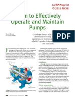 Learn To Effectively Operate and Maintain Pumps. CEP, Dec-2011 PDF