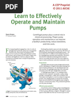 Learn To Effectively Operate and Maintain Pumps. CEP, Dec-2011 PDF