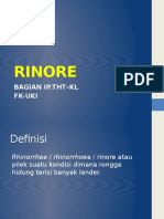 RINORE & Epistaksis