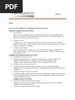 Mcse Exam 70-410 Installing and Configuring Windows Server 2012 Install and Configure Servers (15-20%)