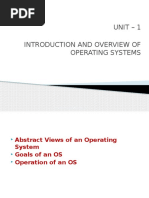 Unit-1.1 INTRODUCTION AND OVERVIEW OF OPERATING SYSTEMS