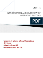 Unit-1.1 INTRODUCTION AND OVERVIEW OF OPERATING SYSTEMS